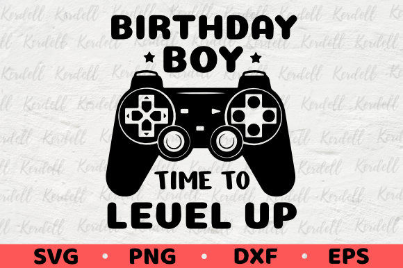 Download Birthday Boy Time to Level Up, Gamer Boy - Premium Resources