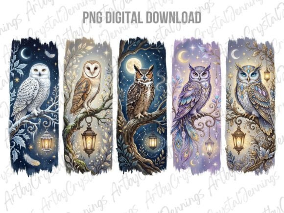 Download Magical Forest Owl Wildlife Brushstroke - Premium Resources